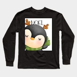 Cute Christmas Penguin Long Sleeve T-Shirt